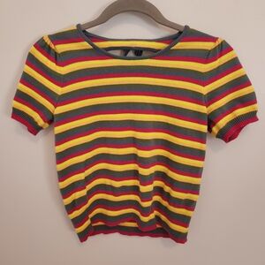 Treasure & Bond Multicolor Striped Kids Sweater